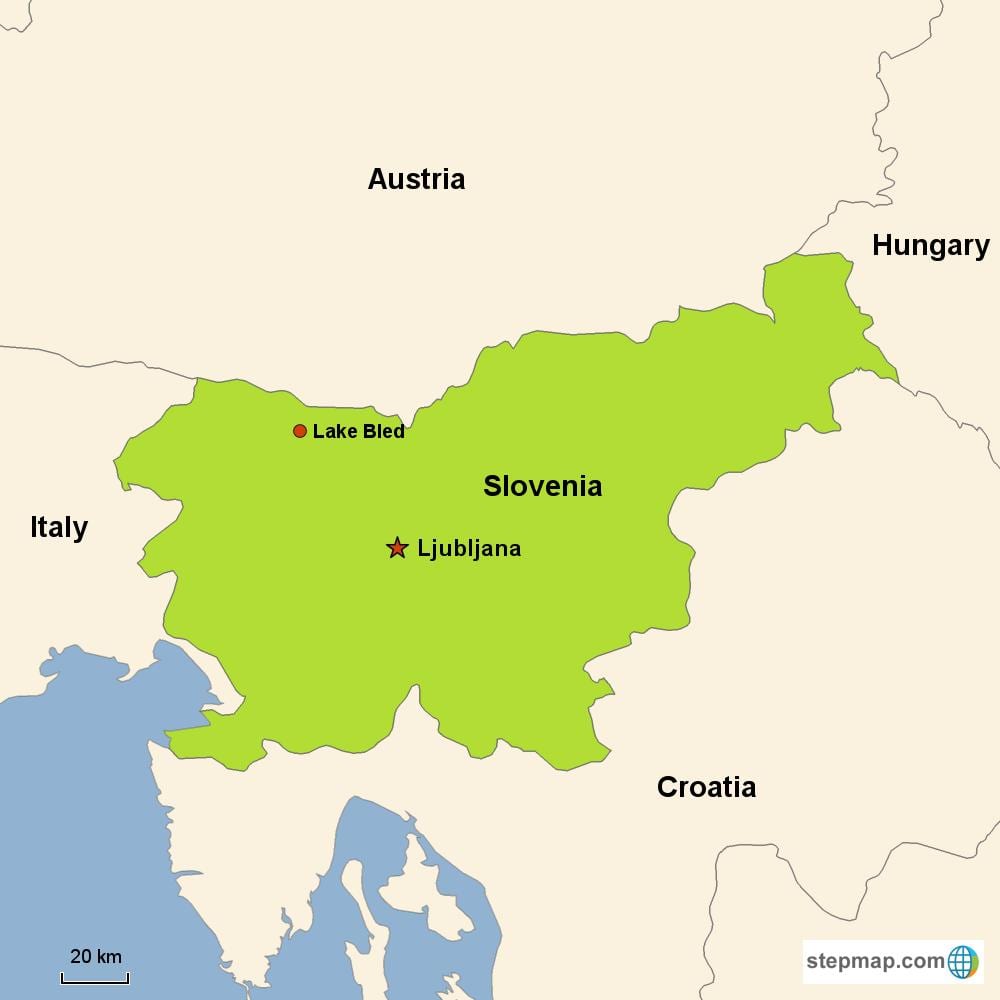 মানচিত্র ljubljana, স্লোভেনিয়া