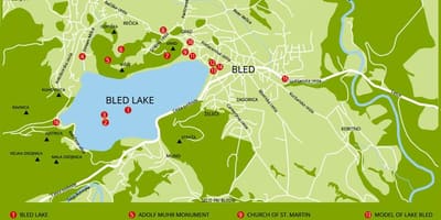 Bled, স্লোভেনিয়া মানচিত্র