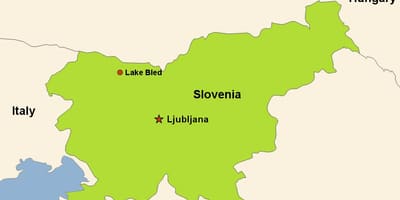 মানচিত্র ljubljana, স্লোভেনিয়া